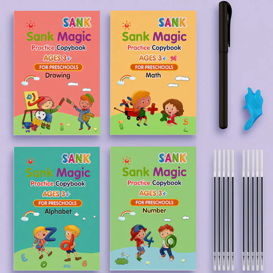 Magic Book™(4 BOOKS,1 PEN,1 GRIP,10 REFILL)